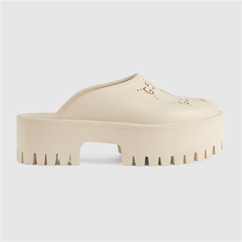 gucci platform perforated|women's gucci platform shoes.